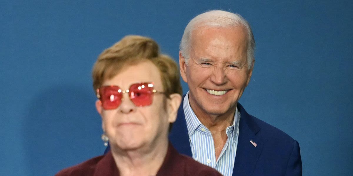 Joe Biden Reacts To Elton John's Onstage F-Bomb With A Simple Hand Gesture