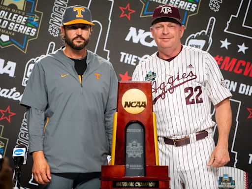 Texas A&M, coached by Smithsburg native Jim Schlossnagle, falls a win short of CWS title