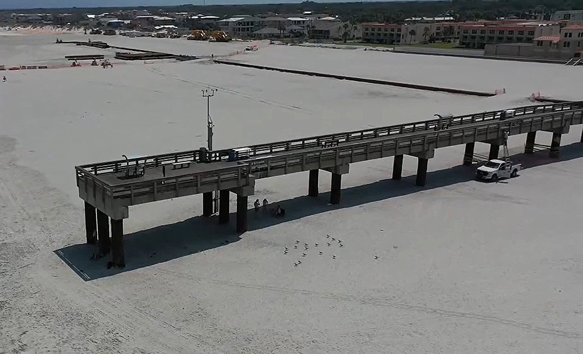 St. Johns County beach restoration leaves fishing pier high and dry
