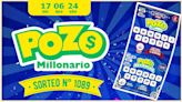 Pozo Millonario - sorteo 1089: Estos son los números ganadores del lunes, 17 de junio de 2024