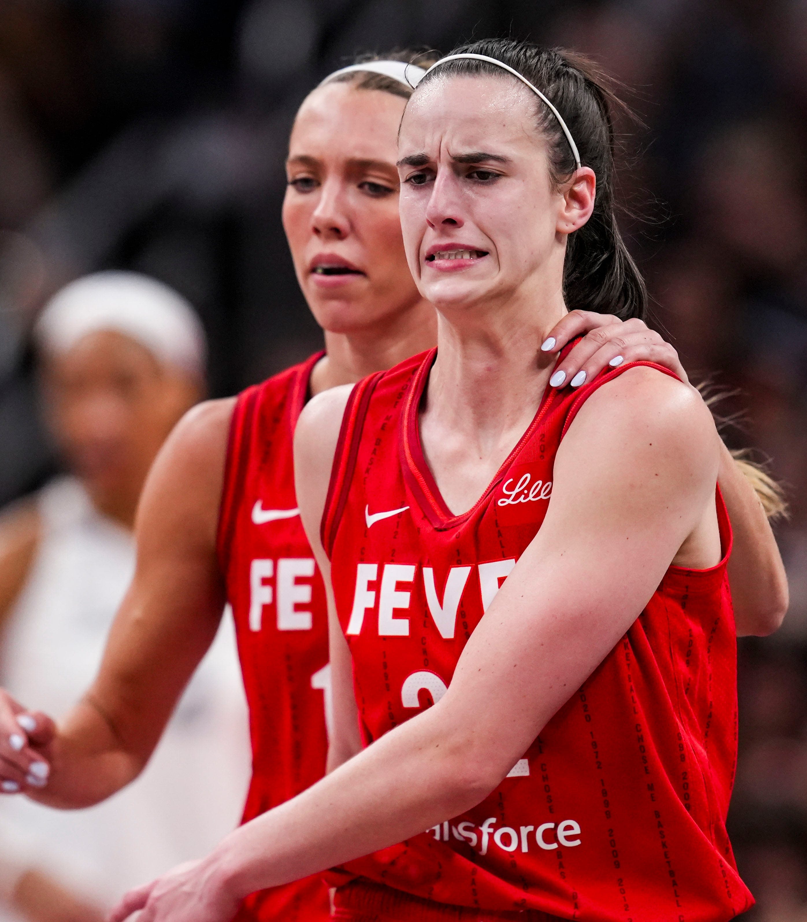 How many points did Caitlin Clark score today? Fever fall to record-setting A'ja Wilson, Aces