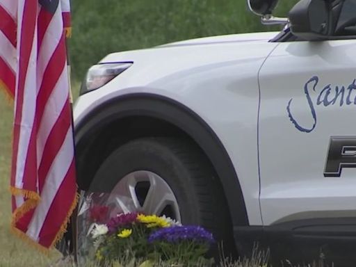 ‘Our hearts are broken’: Santaquin community, Utah leaders honor officer killed by semi-truck on I-15