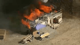 Fire burns at East County water treatment facility in Santee