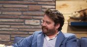 1. Zach Galifianakis Wears a Blue Jacket & Red Socks