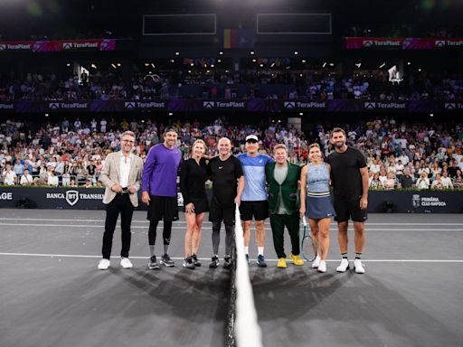 Halep refilled with love in magical Agassi and Graf exhibition