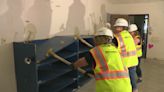 Staff at Chilton Elementary demolish walls to cap off end of school year, but beginning of renovations