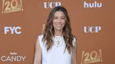 Jessica Biel Perfectly Pairs White Crop Top With Voluminous Pants & Hidden Heels for ‘Candy’ FVC Event With Justin Timberlake