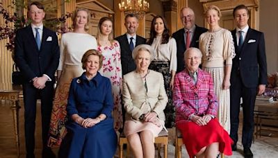 Queen Mary and King Frederik of Denmark throw a family lunch for his aunt Princess Benedikte's 80th birthday - after being accused of photoshopping their first official royal ...