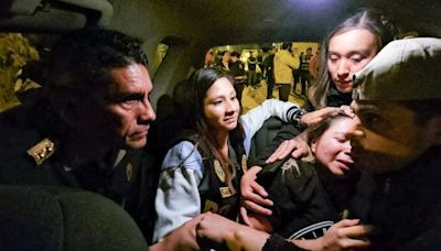 ⁠Videos y fotos del tenso y dramático rescate de la empresaria secuestrada Jackeline Salazar