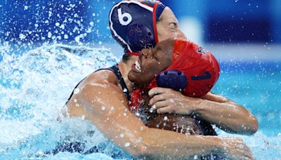 U.S. edges Hungary 5-4 in a physical women's water polo quarterfinal at the Paris Olympics