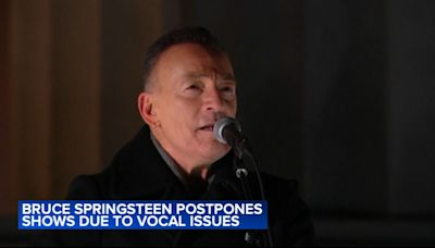 Bruce Springsteen postpones several concerts in Europe due to vocal issues