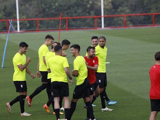 Así fue el primer entrenamiento de la era Albés en el Sporting (en imágenes)