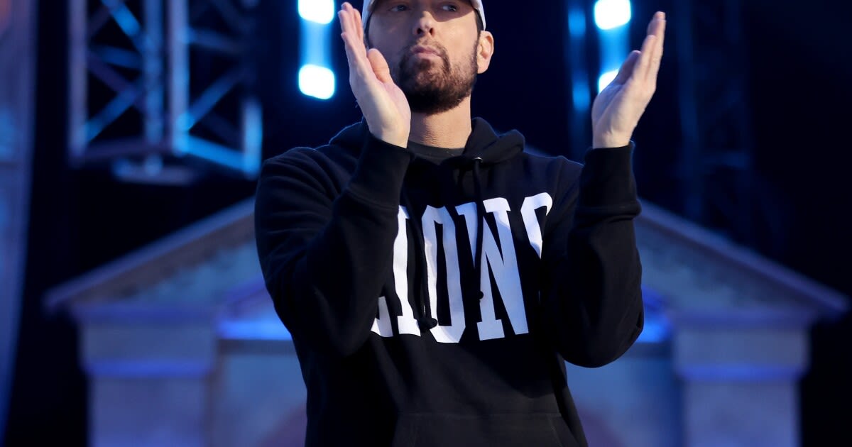 Eminem breaks Taylor Swift’s 12-week run atop the album chart