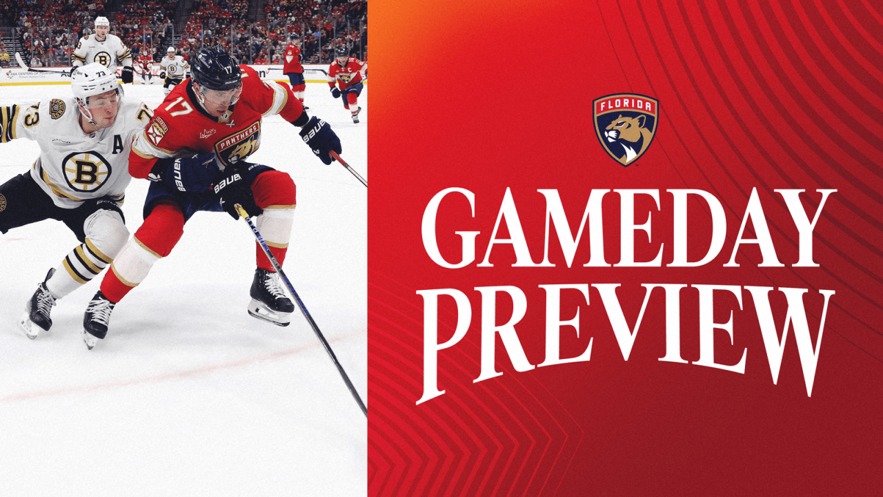 PREVIEW: Panthers expect ‘very physical, very fast’ Game 1 vs. Bruins | Florida Panthers