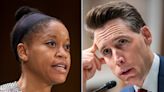 Missouri Sen. Josh Hawley Called 'Transphobic' by Law Professor in Heated Senate Hearing