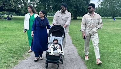 Paris Olympics 2024: Chiranjeevi's Quality Time With Ram Charan, Klin Kaara Before Opening Ceremony