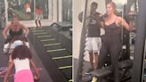 Khloé Kardashian Shows Off Fancy Footwork in Intense Workout Video Guest-Starring Daughter True