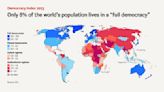 經濟學人：全球僅8%人口生活在「完全民主」政體 包括台灣