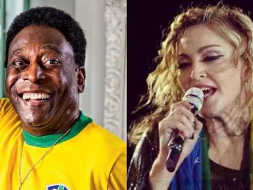 Rainha do pop, Madonna prepara tributo a Pelé, rei do futebol, em seu show de Copacabana