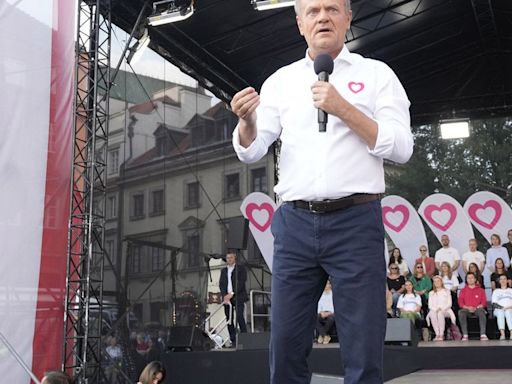 Donald Tusk moviliza a los votantes para las elecciones europeas en Polonia