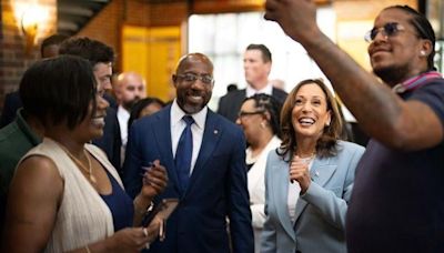 U.S. Vice President Kamala Harris visits Paschal s, a historic Black-owned restaurant in Atlanta, Georgia