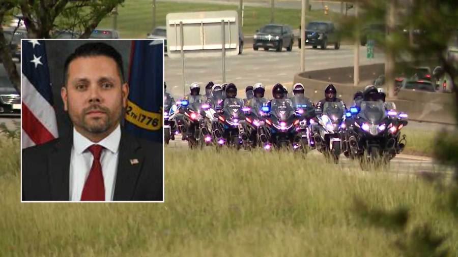 City stops for US Marshal Task Force member Sam Poloche’s procession down I-85