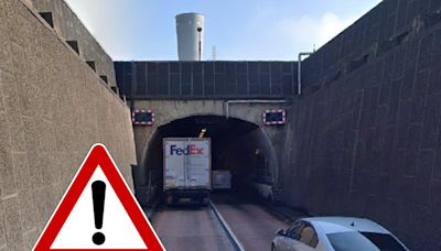 Two miles of congestion as Dartford Tunnel is closed after two-car crash