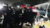 ‘Red brigade’ makes last stand at UCLA as police shut down campus protests across US