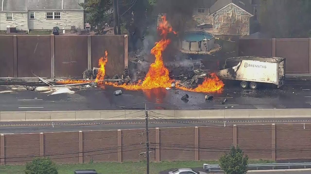 Route 3 in Clifton, NJ reopens after truck explosion: LIVE TRAFFIC MAP