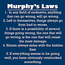 Conceptuele Kunst EdR: Murphy’s law.