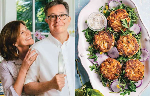 Stephen Colbert and Wife Evie McGee Colbert’s Crab Cakes Are So Good 'You'll Want Them for Breakfast' (Exclusive)