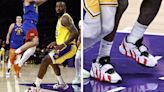 LeBron James Wears Nike Deion Sanders Hybrid Sneaker in New Colorway During Loss to Nuggets