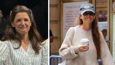 Katie Holmes Grabs Coffee in NYC After Daughter Suri Cruise Watched Her Perform in Broadway's 'Our Town': Photos