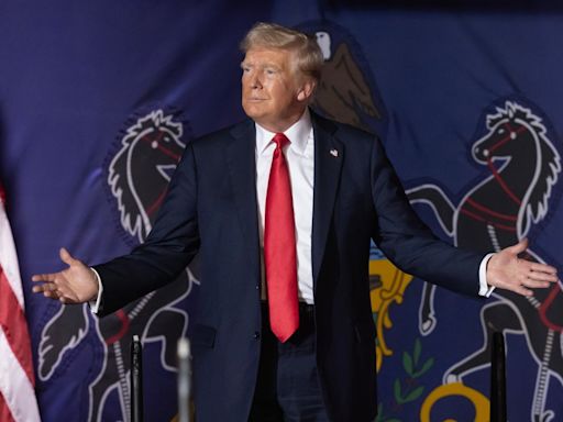 Trump returns for indoor Pennsylvania rally for first time since assassination attempt in state