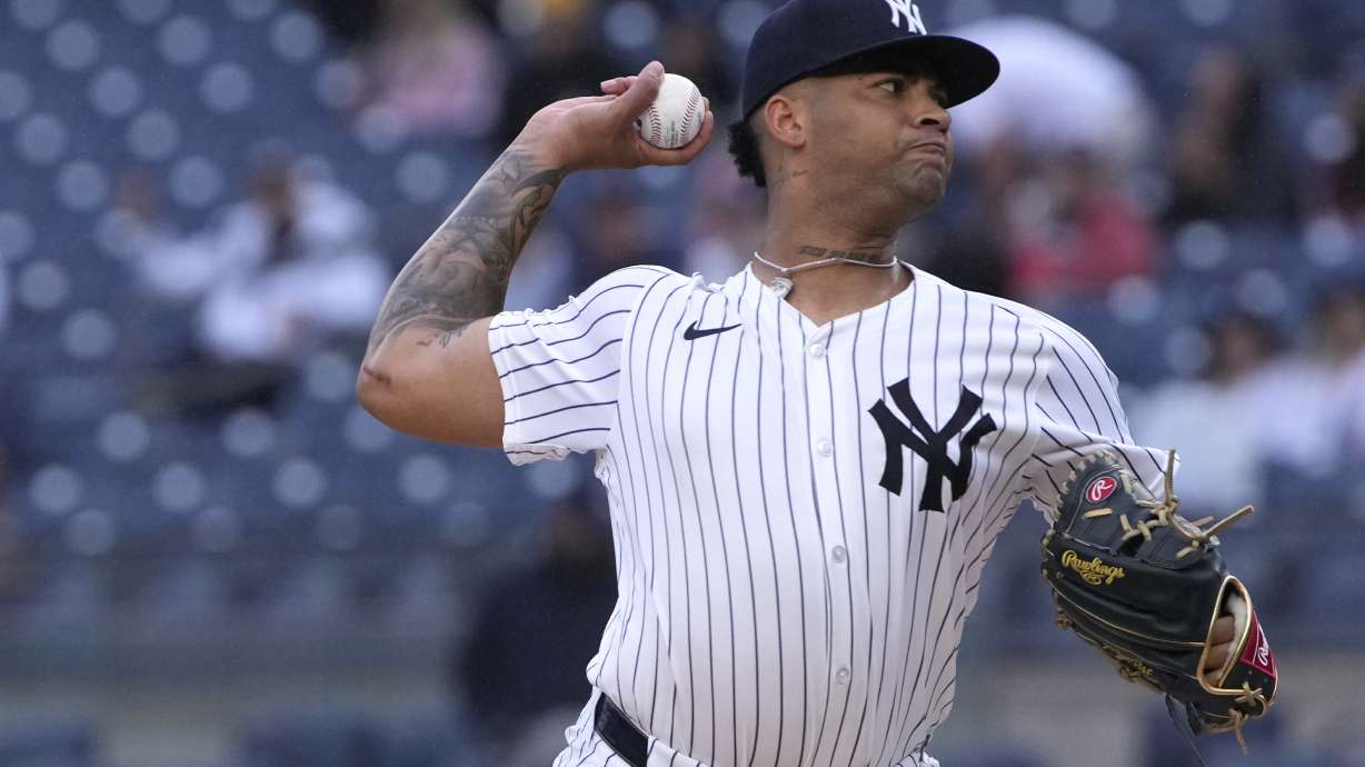 Luis Gil pitches 5 scoreless innings as Yankees top Angels 5-2 to open doubleheader