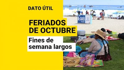 ¿Esperando un feriado? Conoce si habrá fines de semana largos en octubre