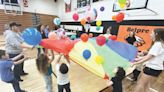 Field Day fun and games: Pre-School students enjoyed activities with the help of BHS students