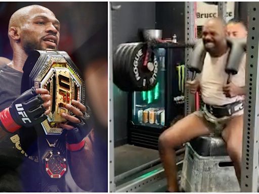 Jon Jones squatted a huge amount in training as the UFC legend gets closer to his comeback