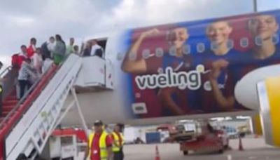 Incredulidad en cientos de aficionados madridistas: ¡viajaron a Londres en un avión del Barça!