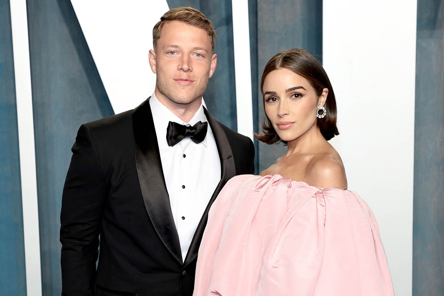 Christian McCaffrey Defends Olivia Culpo's Wedding Dress from Stylist's Harsh Critique: 'What an Evil Thing to Post'