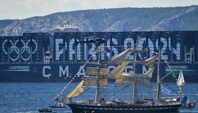 Historic ship delivers Olympic flame to France for the Summer Games