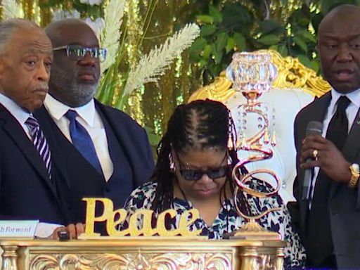 Rev. Al Sharpton and Ben Crump speak at funeral for Ohio man who died last month while in police custody