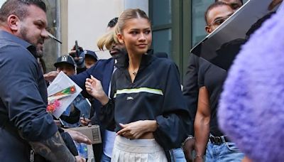 Zendaya serves another sporty look as she steps out in pleated tennis skirt ahead of Challengers release