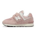 New Balance 574 Hook & Loop系列 男女大童休閒鞋-粉-PV574FPP-W