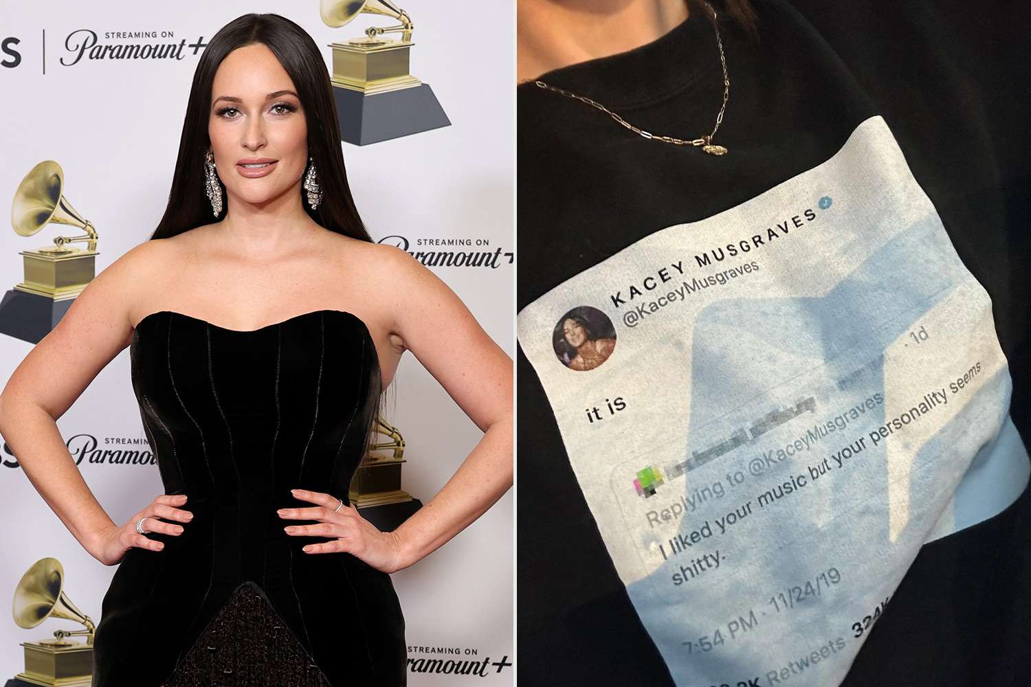 Kacey Musgraves Made One of Her Epic Clap Backs Into a T-Shirt: See Her 'Self Aware' Look