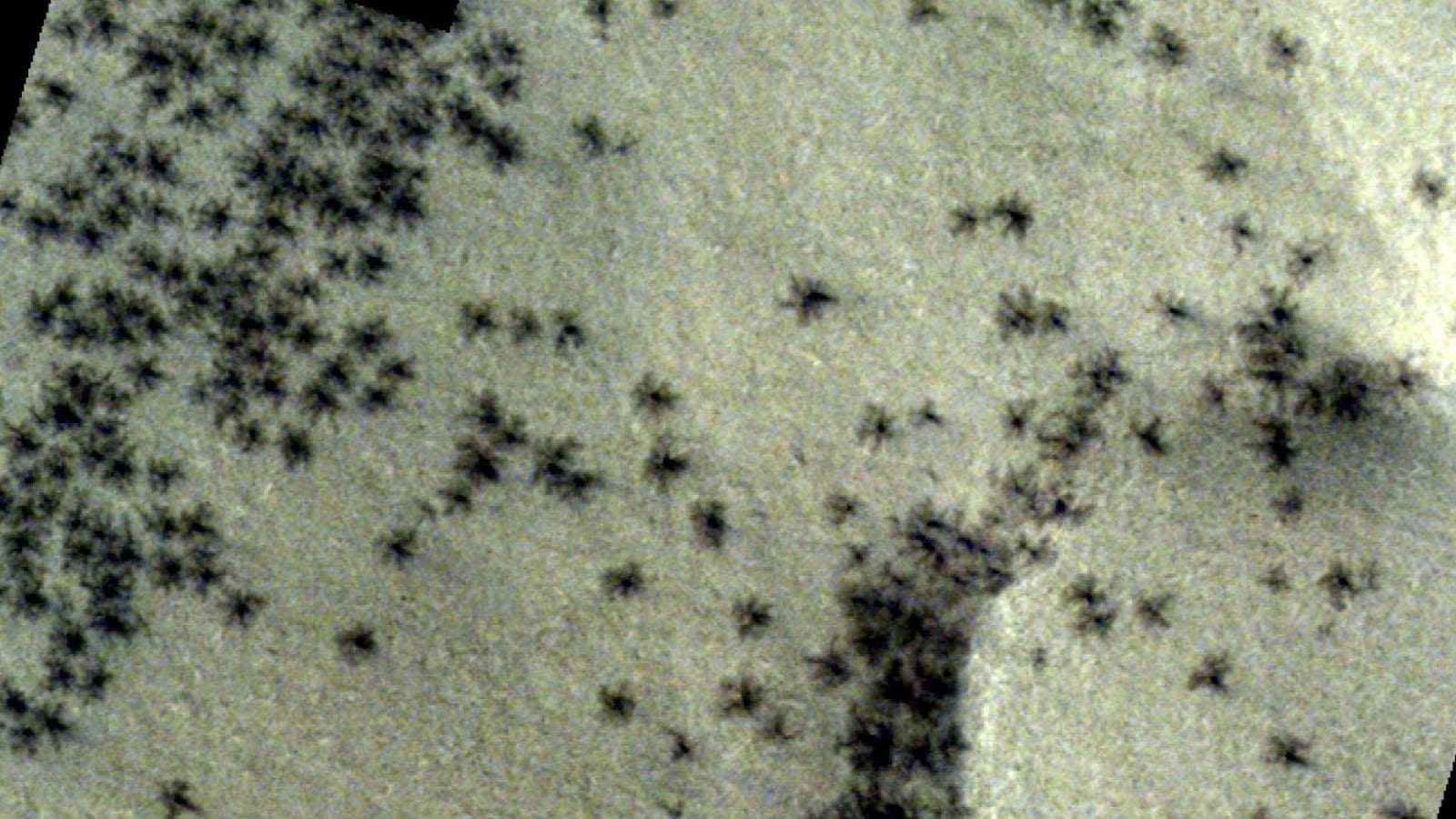 ‘Ice Spiders’ On Mars Star In Spacecraft Snapshots