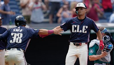 Andrés Giménez hits a 2-run HR and Will Brennan has two solo shots as Guardians beat Mariners 6-3