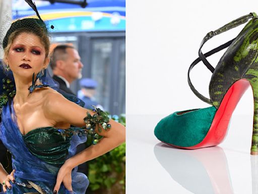 Zendaya Wears Christian Louboutin for Margiela Tabi Heels for Met Gala 2024 Red Carpet