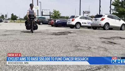 Reason to Ride: New York cyclist crosses country to combat cancer; stops in Rochester