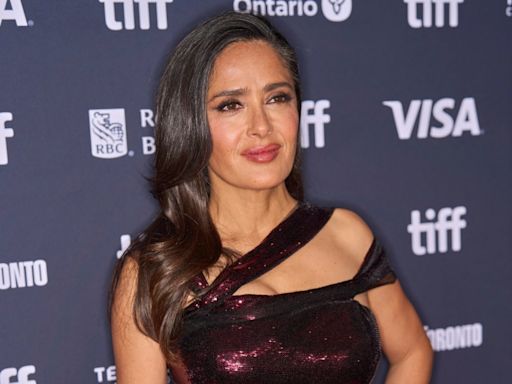 Salma Hayek Fully Embraces Her Graying Hair at the 2024 Toronto International Film Festival